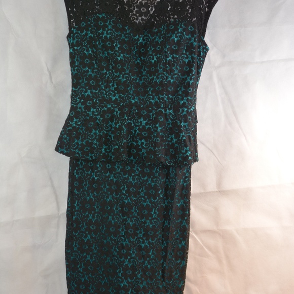Vintage Black Lace Dress SZ L Cleave - Picture 4 of 8